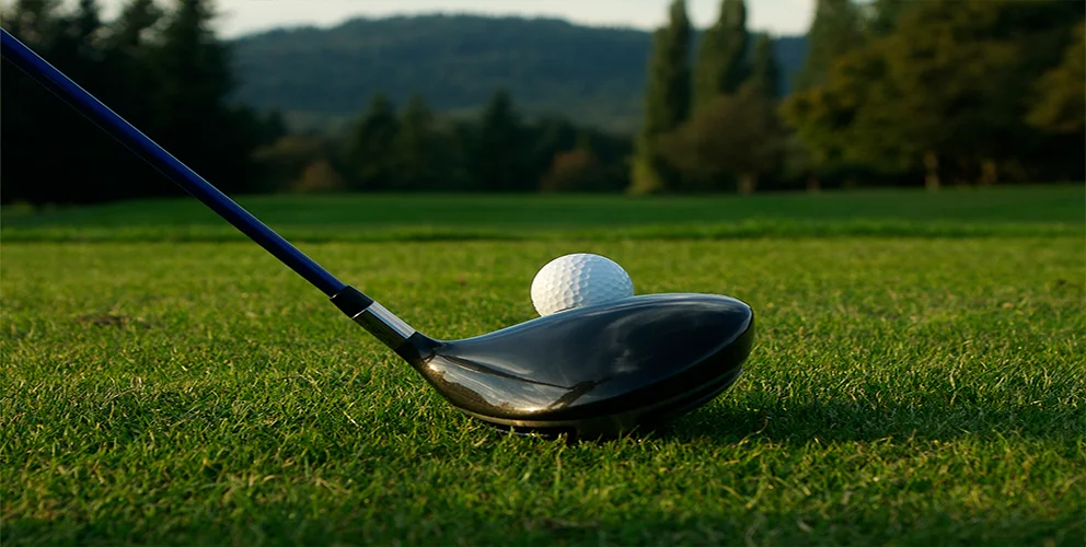 Image of a Golf driver at tee off