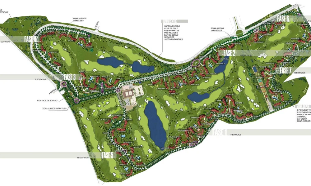 Hacienda Riquelme Golf Course Map